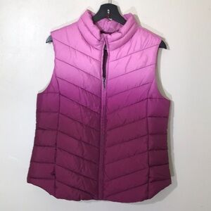 NEW Christopher & Banks Ombrée Puffer Vest